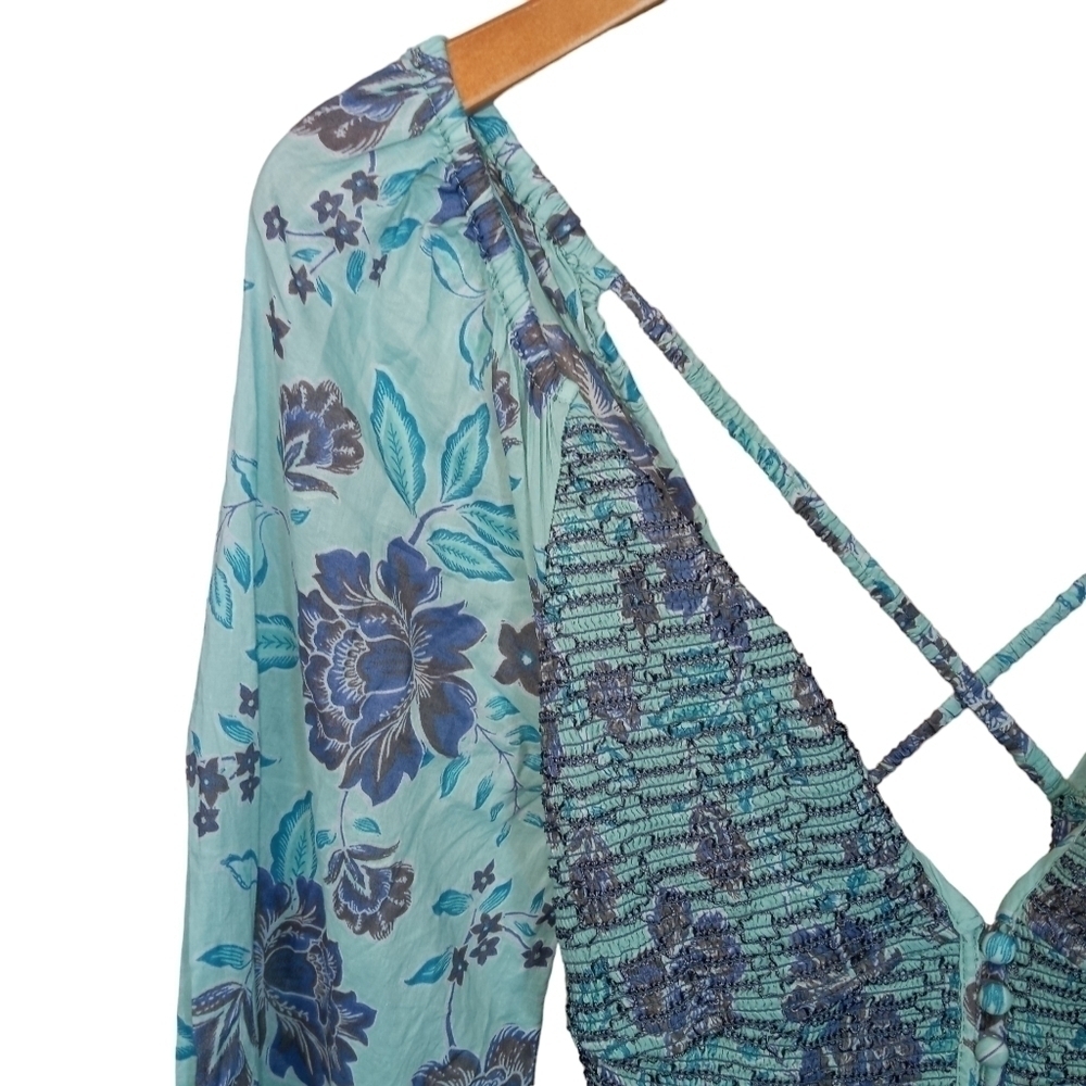 Free People A New Way Boho Floral Maxi Dress NWOT Size Small - Picture 7 of 15
